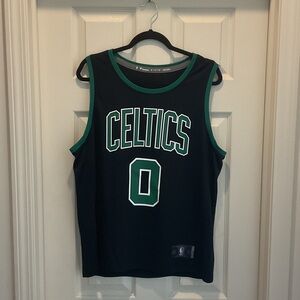 NBA Celtics Black and Green Jersey